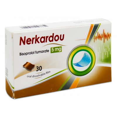 NERKARDOU 5 MG ODF ( BISOPROLOL FUMARATE ) 30 ORAL DISSOLVABLE FILMS NERKARDOU 5 MG ODF ( BISOPROLOL FUMARATE ) 30 ORAL DISSOLVABLE FILMS